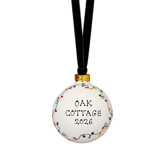 Swirly baubles for personalisation