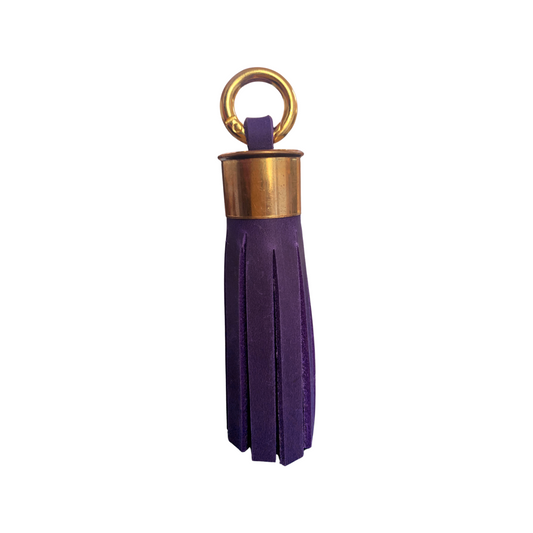 LEATHER TASSEL - PURPLE