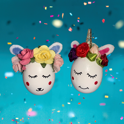 Handmade wooden egg - BUNNY