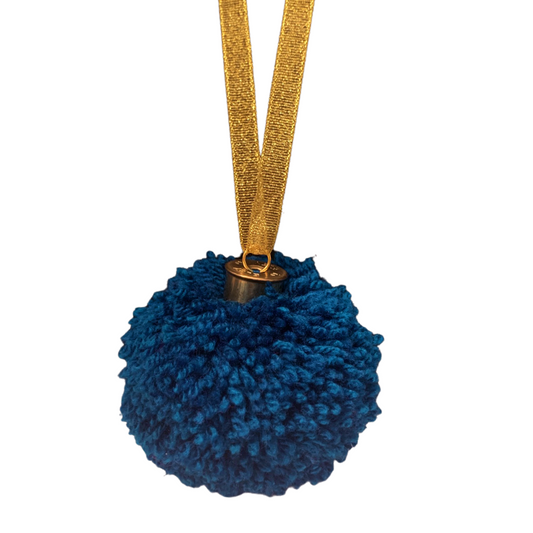 POMPOM BAUBLE - TEAL